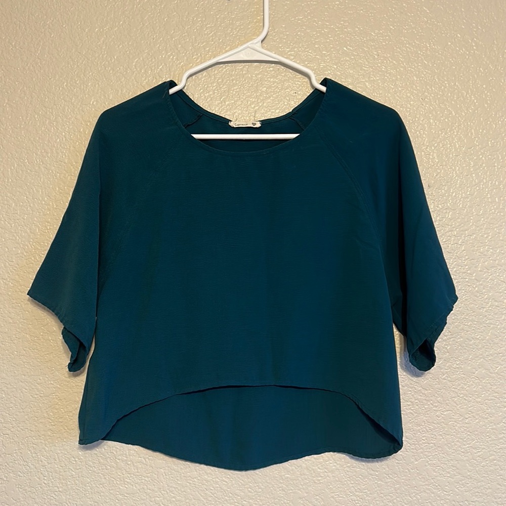 Green Crop Top